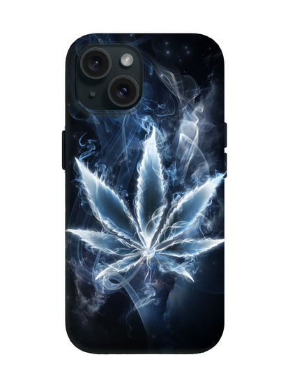 Smoke Leaf Cyberpunk Tough Phone Case