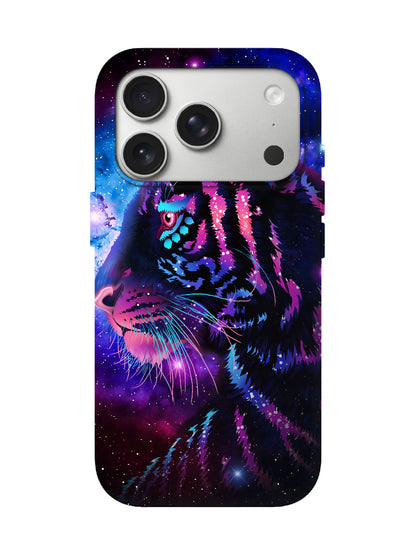 Neon Tiger Cyberpunk Statement Phone Case