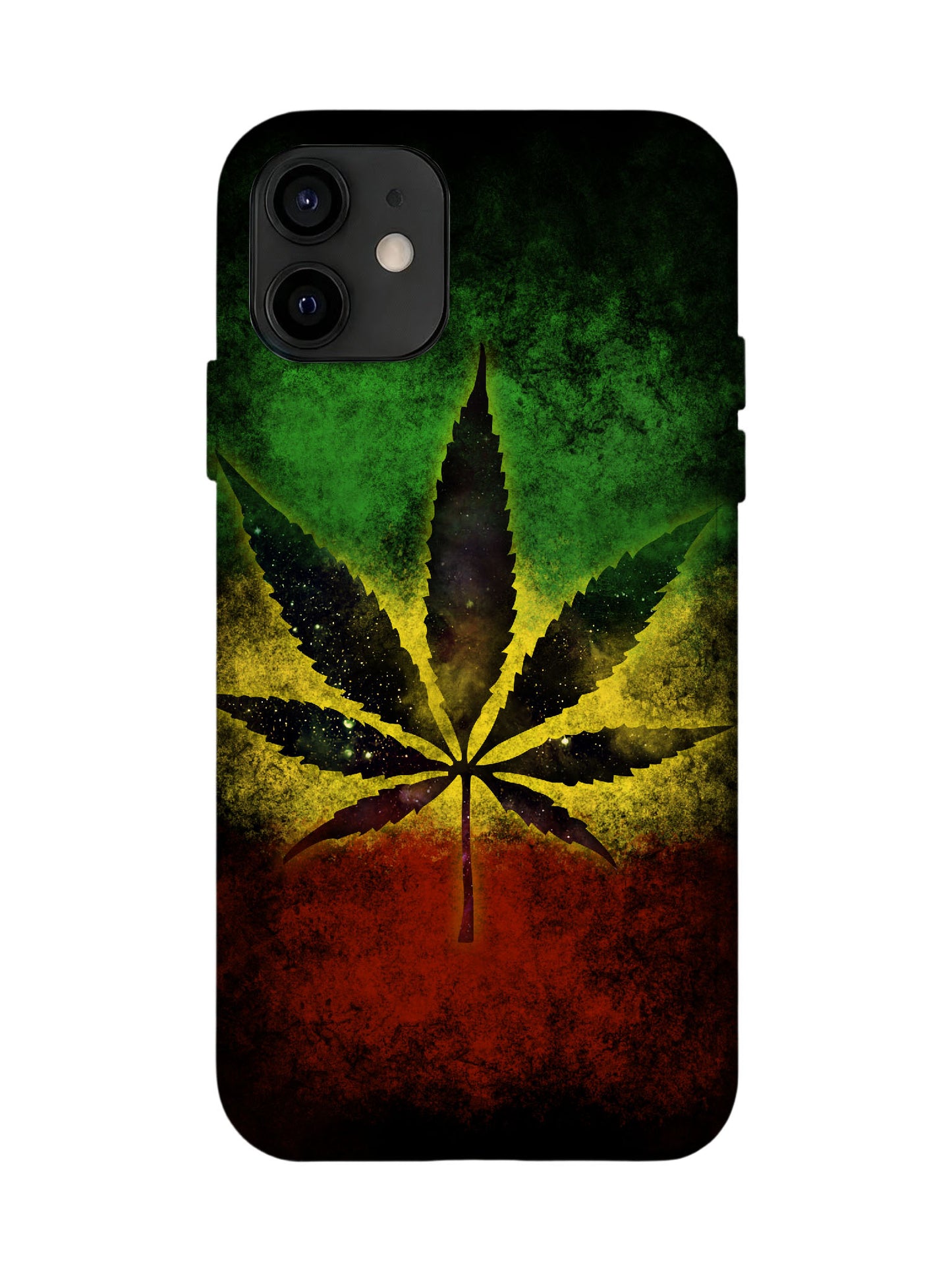 Rasta Leaf Graphic Edgy Protective Phone Case