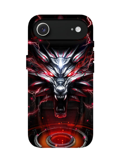 Lightning Wolf Cyberpunk Edgy Tough Phone Case