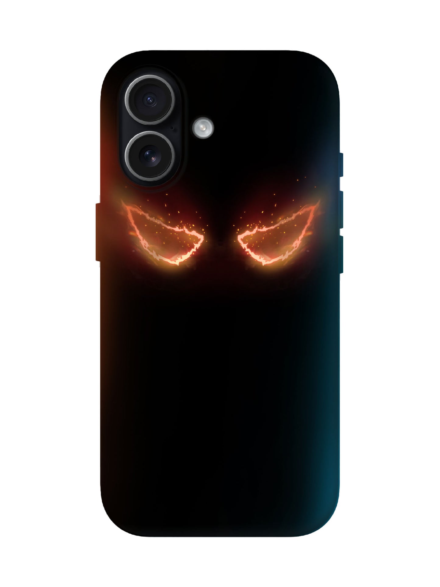 Glowing Flame Eyes Edgy Cyberpunk Tough Phone Case