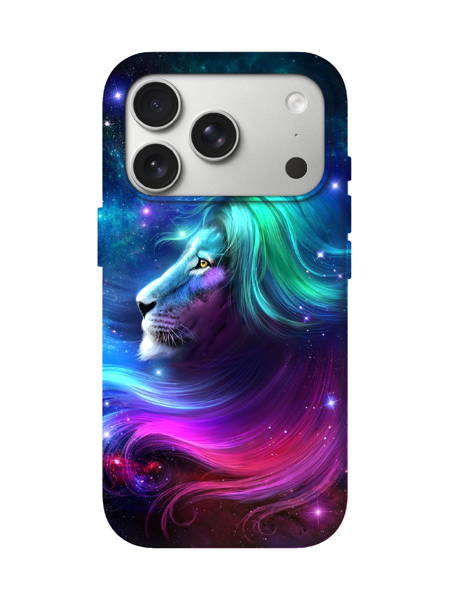 Cosmic Lion Wavy Cyberpunk Protective Phone Case