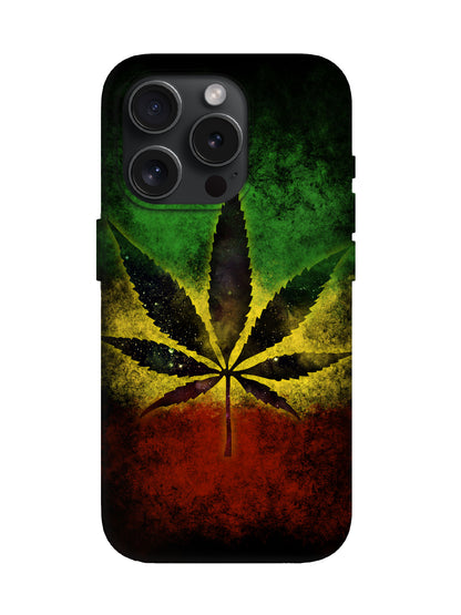 Rasta Leaf Graphic Edgy Protective Phone Case