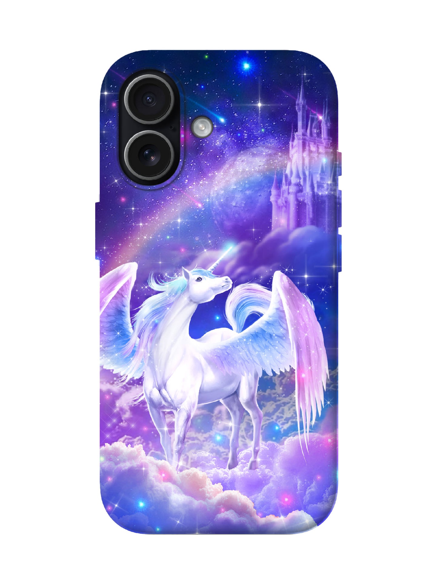 Winged Unicorn Cosmic Fantasy Edgy Protective Phone Case