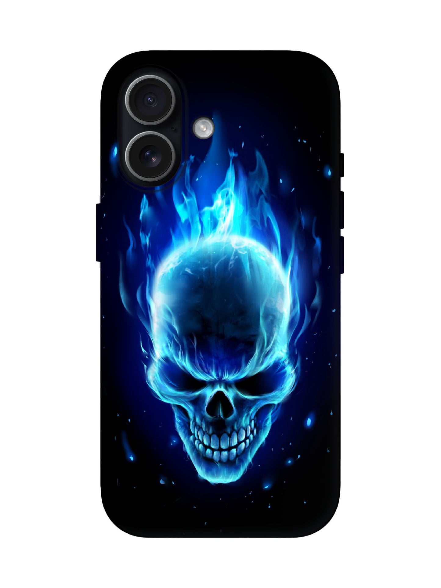 Void Blaze: Starry Skull Edgy Cyberpunk Phone Case