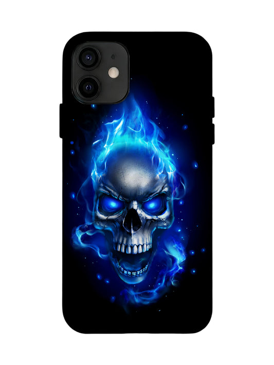 Symmetric Plasma Flame Skull Cyberpunk Shockproof Case