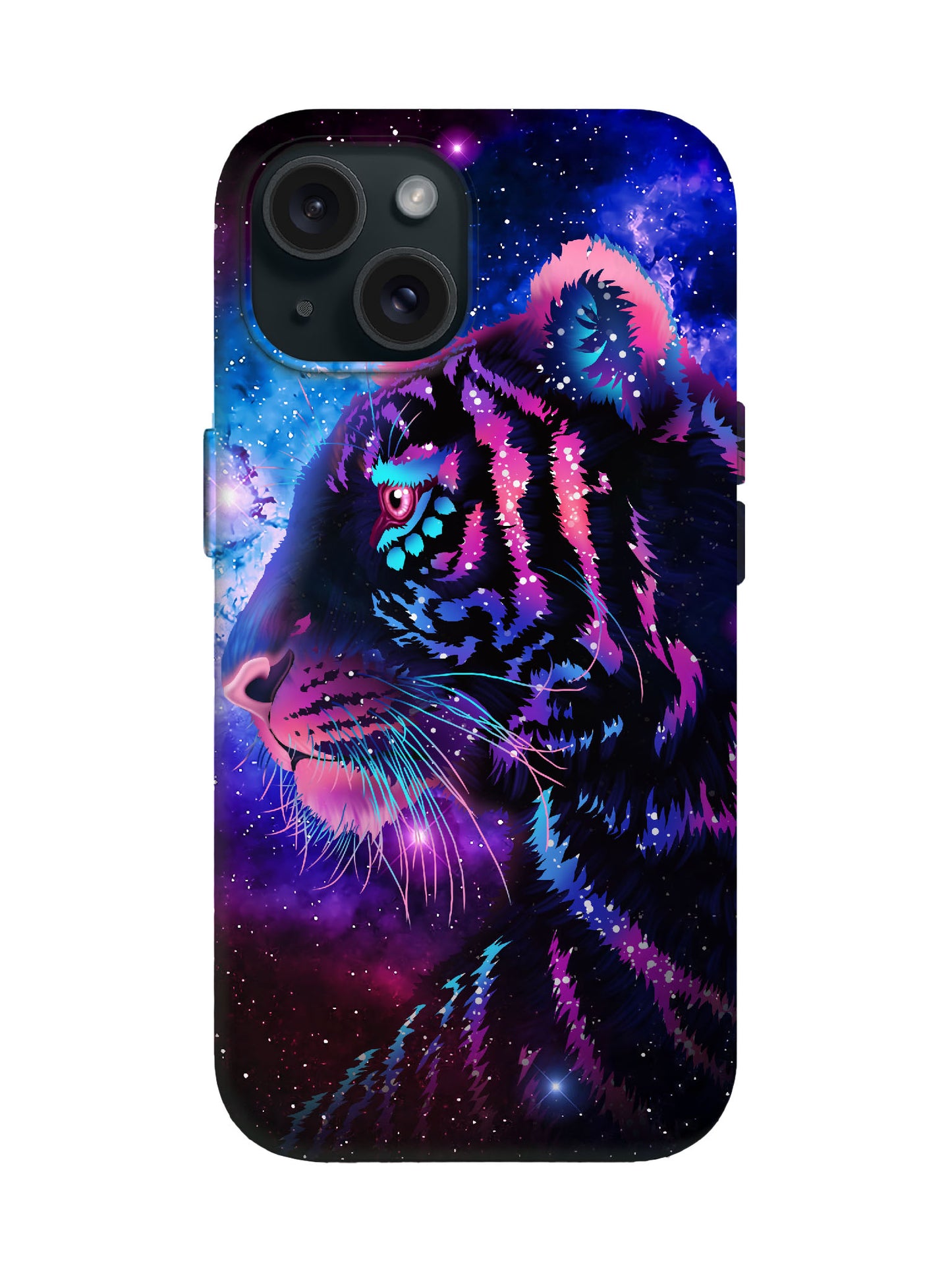 Neon Tiger Cyberpunk Statement Phone Case