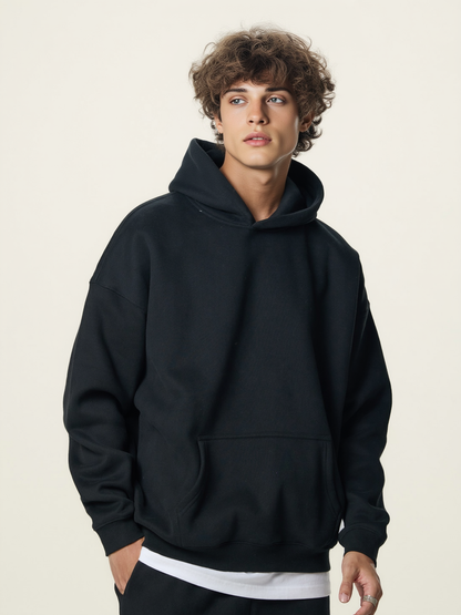 350g Fleece Vintage Streetwear Hoodie