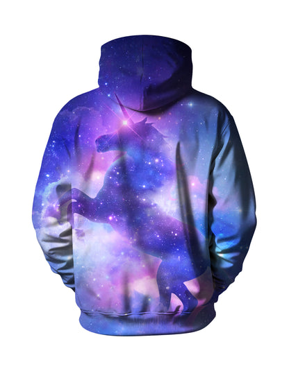 3D Vivid Space Unicorn Galaxy All Over Print Hoodie for Men Women