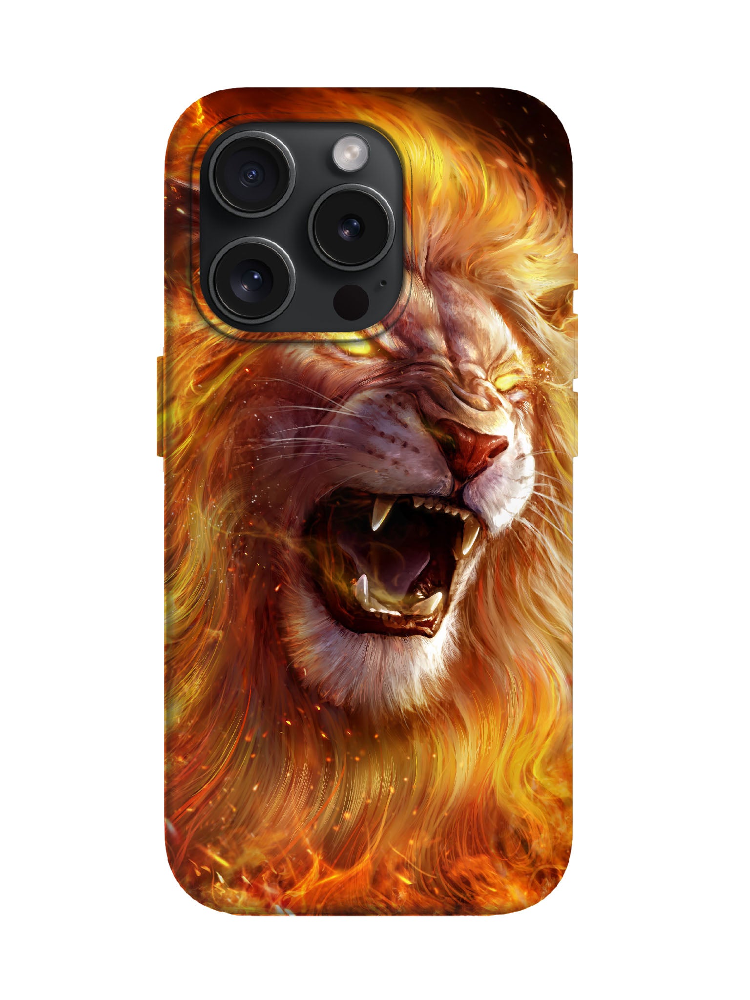 Flame Lion Edgy Tough Phone Case