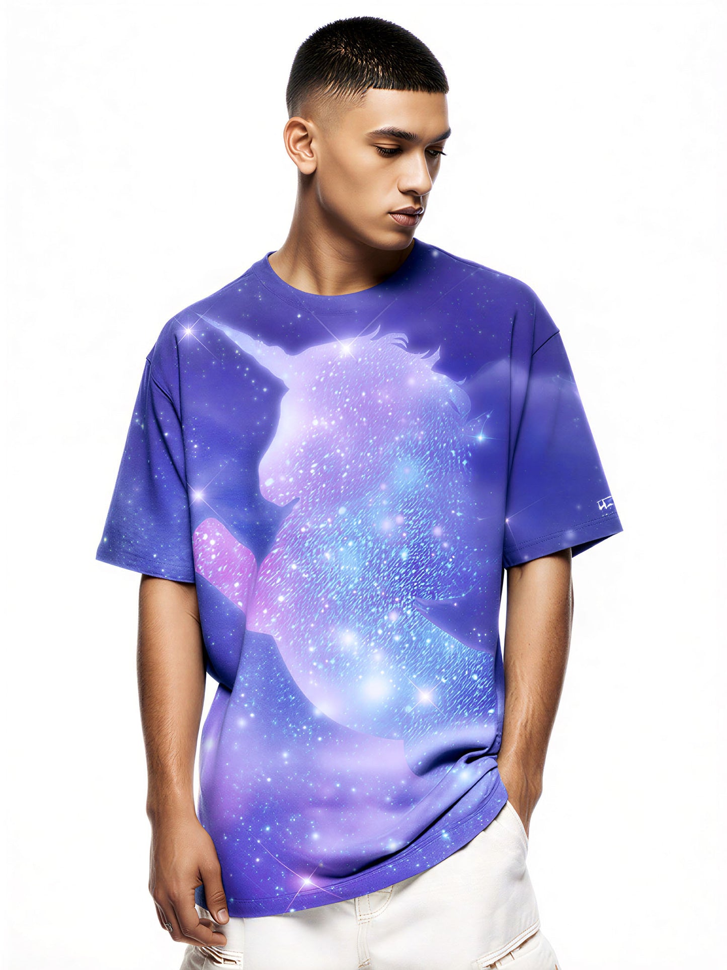 Unicorn Galaxy 3D All Over Print T-Shirt for Men Women Space Sparkle Cosmic Style