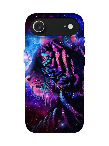 Neon Tiger Cyberpunk Statement Phone Case