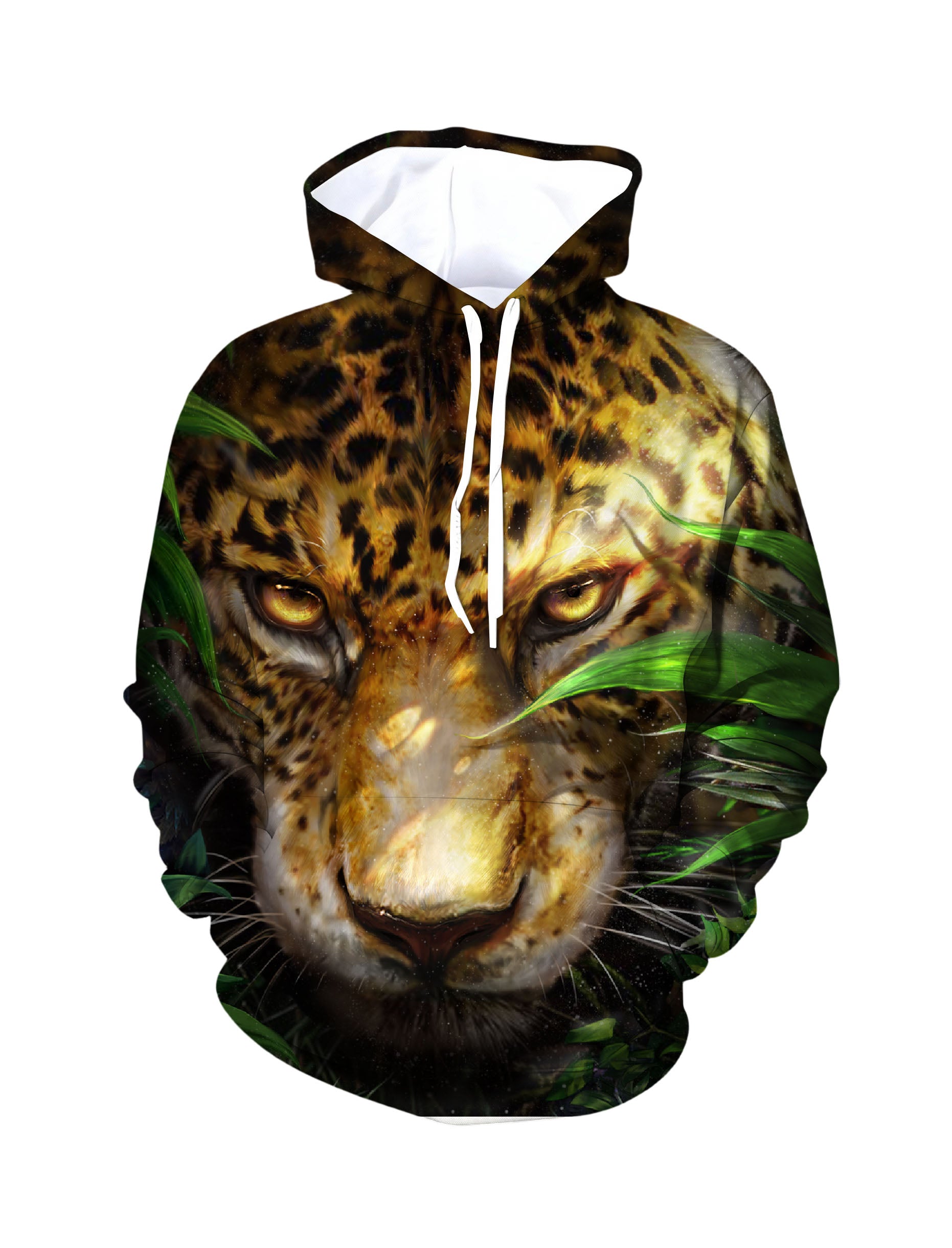 Leopard Face 3D All Over Print Hoodie Unisex Soft Comfortable Jungle Aesthetic Pullover