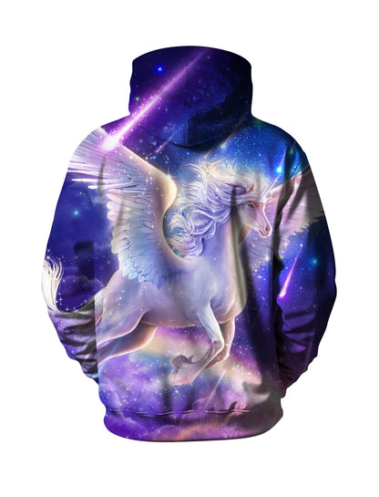 Unicorn Galaxy 3D All Over Print Hoodie for Men Women Fantasy Space Pullover