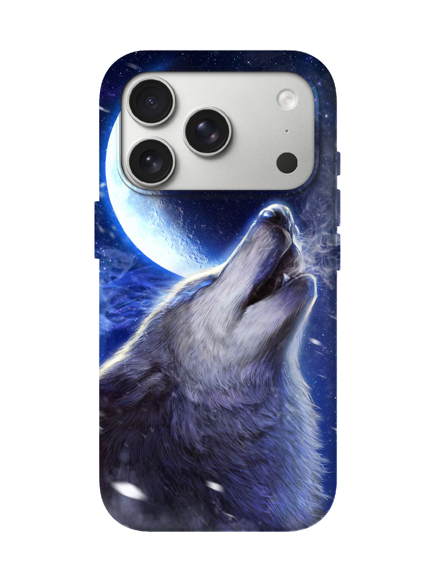 Howling Wolf Cosmic Edgy Protective Phone Case