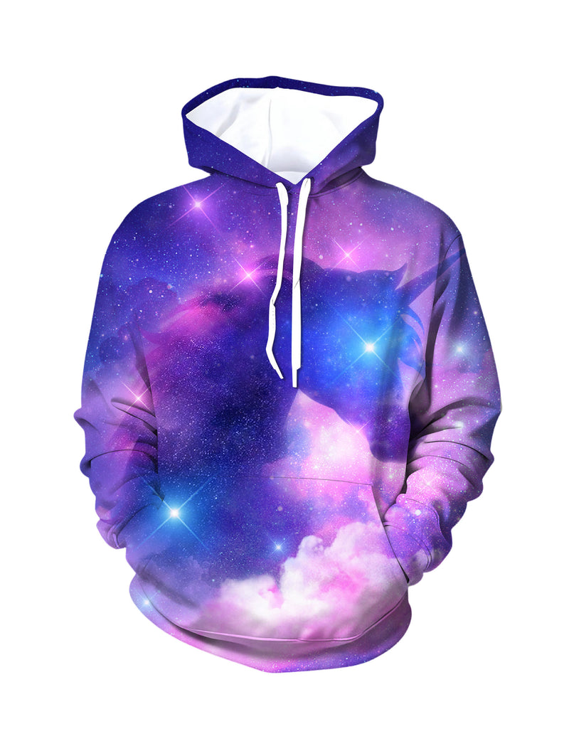 Galaxy Nebula 3D All Over Print Hoodie Unisex Soft Cotton Blend Aesthetic Streetwear