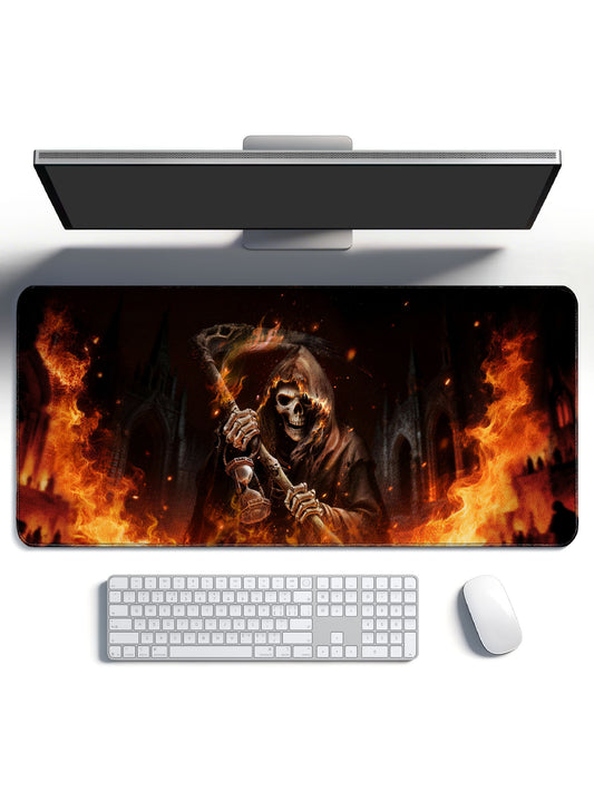 Hourglass & Scythe Grim Reaper Double Sided Large Desk Mat