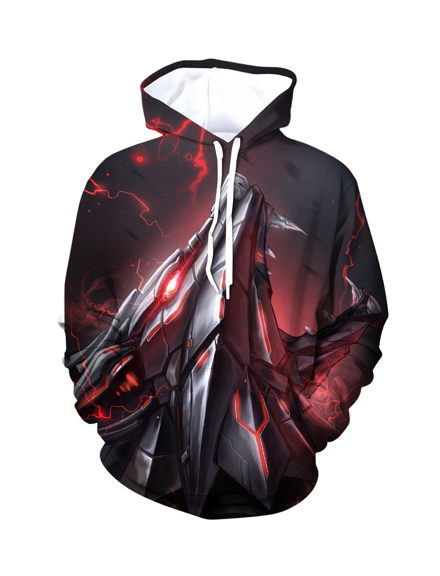 Cyber Mech Claw 3D Print Hoodie | Techwear Oversized Pullover