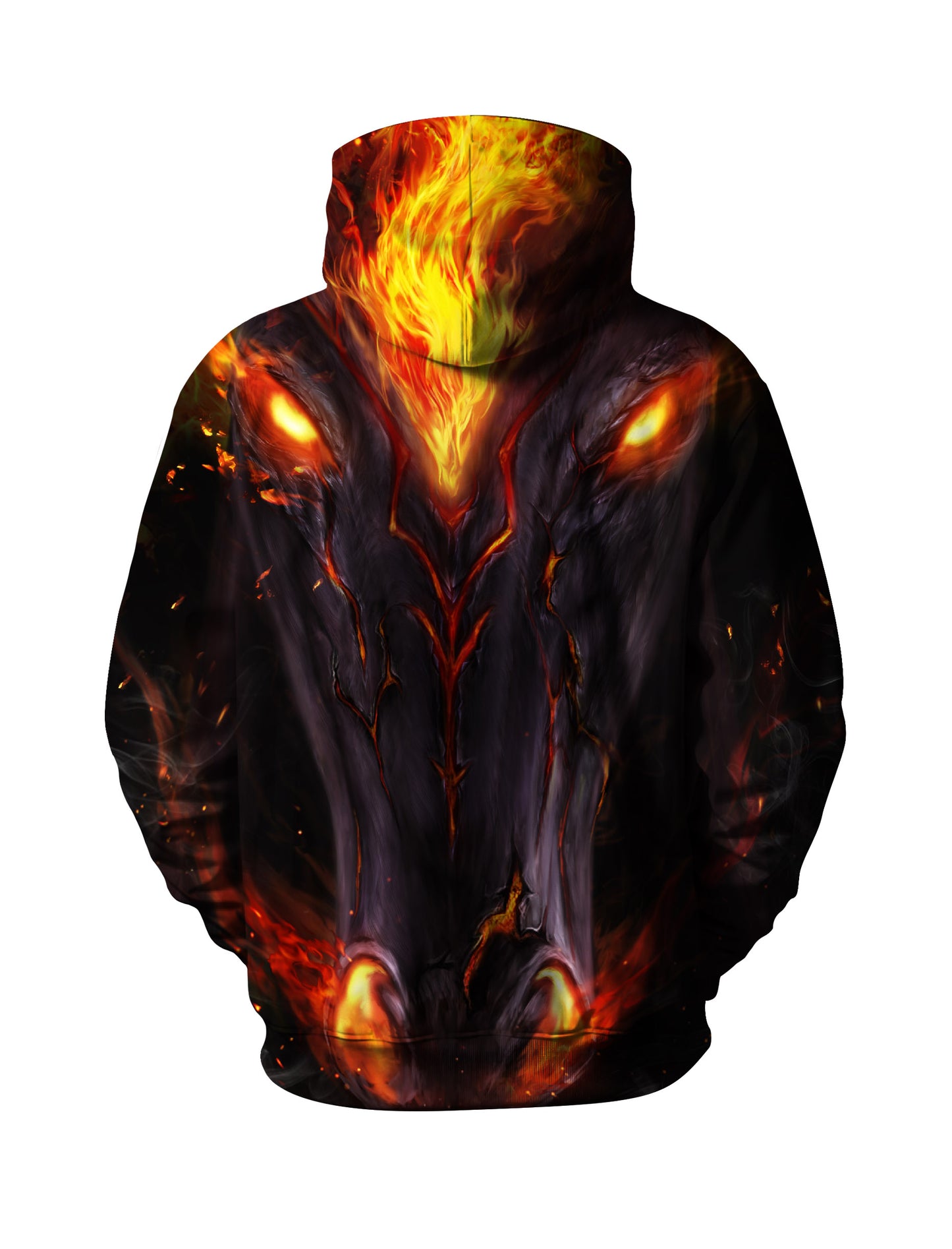 Edgy Blaze Demon Eye Hoodie – Unisex Urban Streetwear Statement