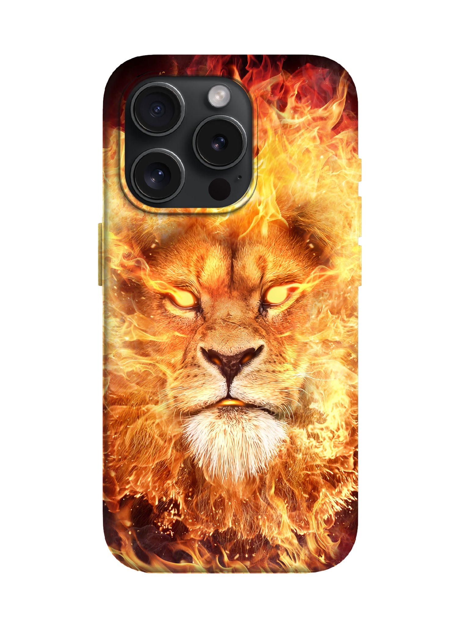 Flame Lion Edgy Tough Phone Case