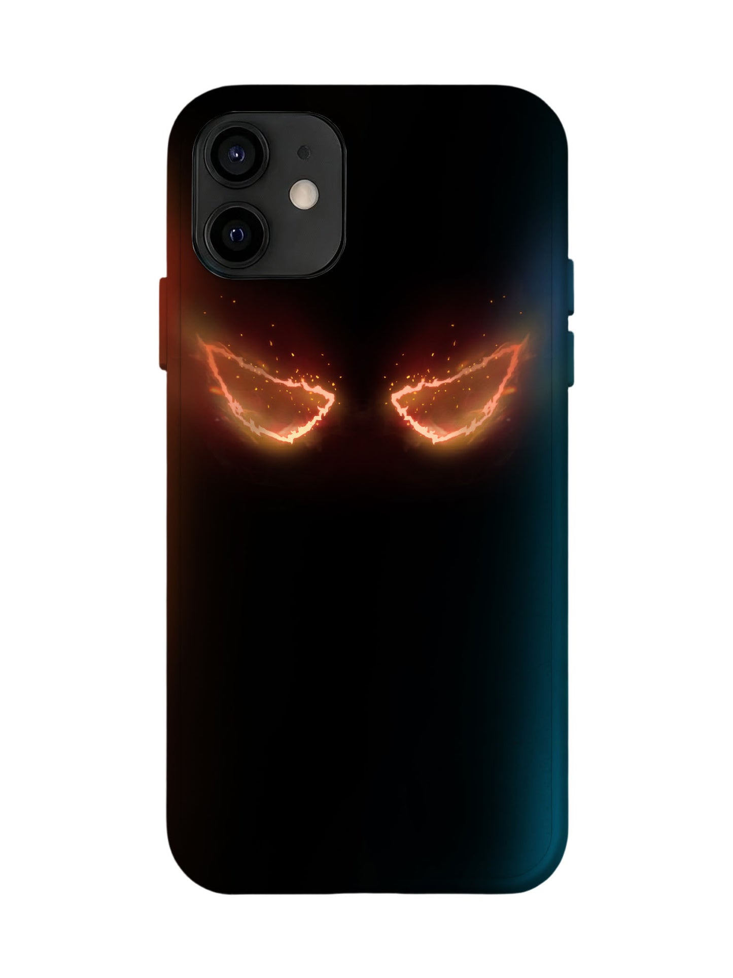 Glowing Flame Eyes Edgy Cyberpunk Tough Phone Case
