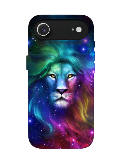 Cosmic Lion Neon Edgy Protective Phone Case