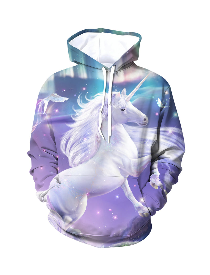 Unicorn 3D All Over Print Hoodie for Men Women, Magical Fantasy Galaxy Design